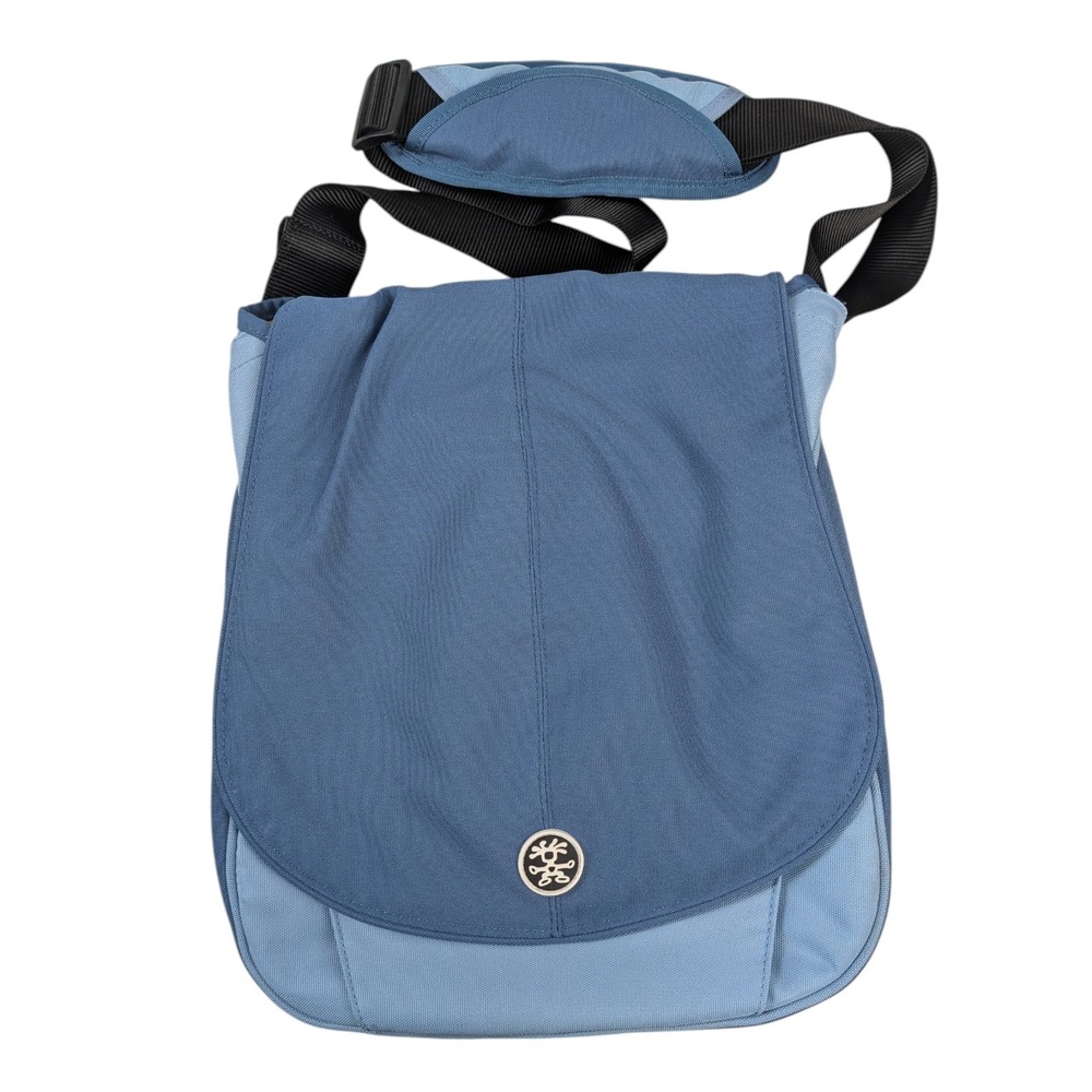 Crumpler The Luncheon Laptop Tablet Messenger Shoulder Bag Blue Orange